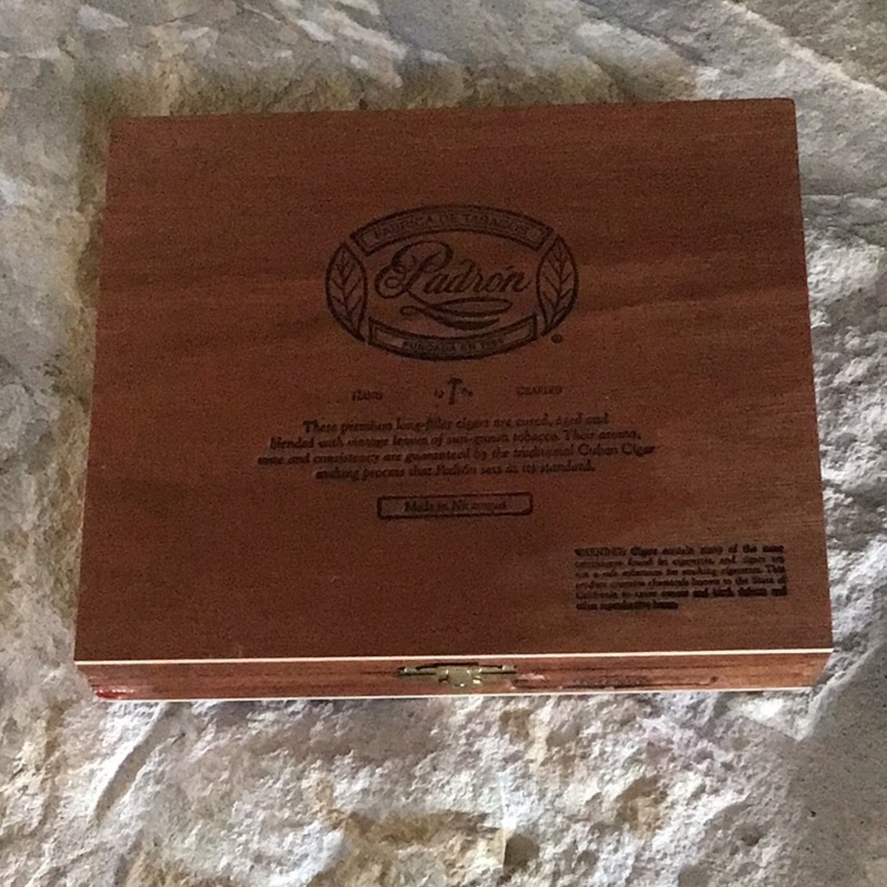 - Padron Premium Wood Empty Cigar Box